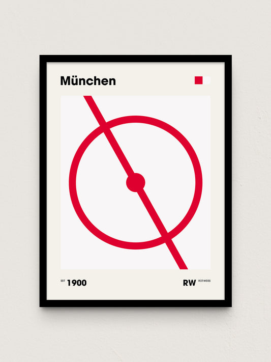 München - "Mittelkreis" Fußballposter