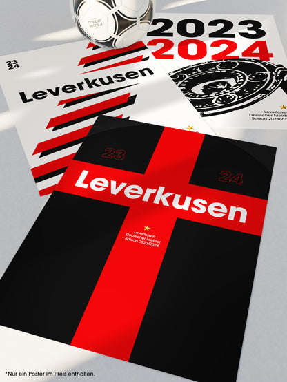 Leverkusen Meister Special - "Auswärtstrikot" Fußballposter