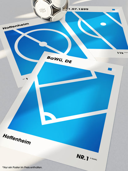 Hoffenheim - "Eckfahne" Fußballposter