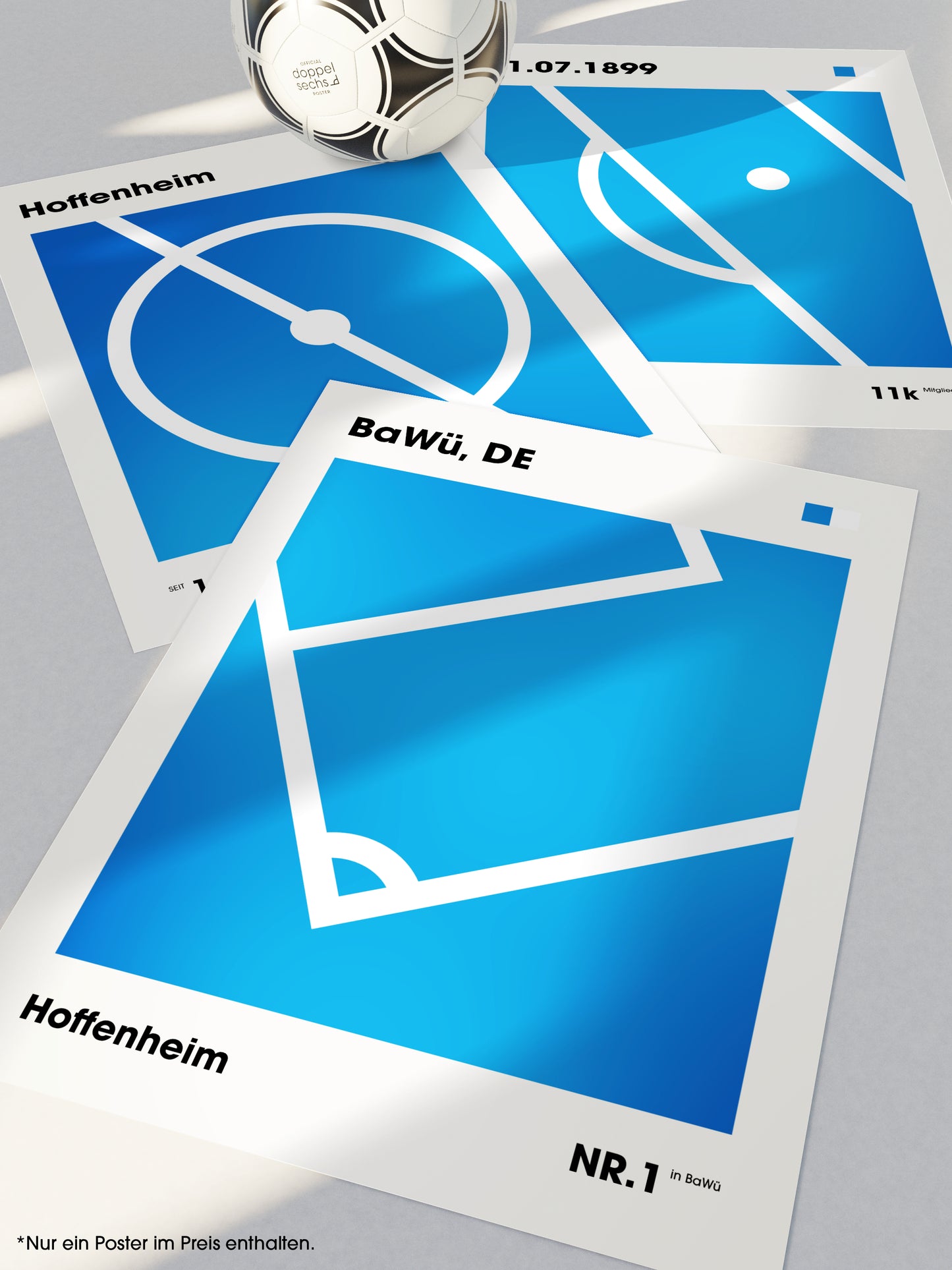 Hoffenheim - "Mittelkreis" Fußballposter