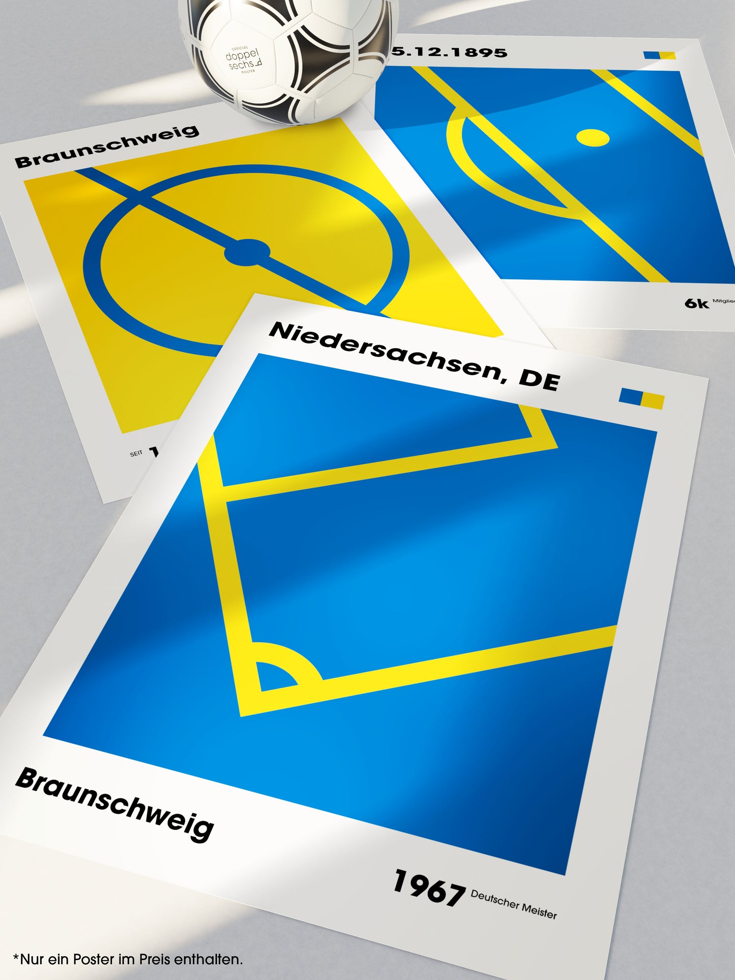 Braunschweig - "Eckfahne" Fußballposter